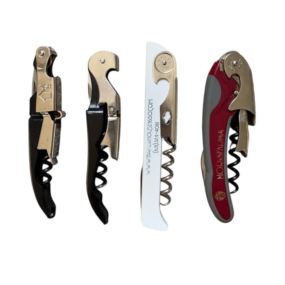 Hamptons & Tuscany Wine Corkscrew 4 pc Set Whisper, Hampton, Baker, Morisfarms